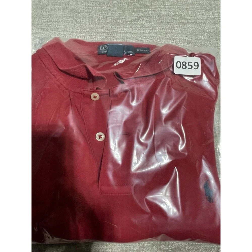 Polo By Ralph Lauren Polo Shirt Men’s Xtra Large Red Solid Collard Cotton
